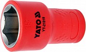 Головка короткая изолированная VDE/1000В 3/8"- 19 мм., YATO YT-21019