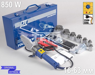 Изображение DYTRON 02080 - Набор P-4а 850 W Profi ч\н 16-63 мм - Паяльник для труб от ГК "Техносфера"