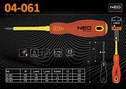 Отвертка крестовая 1000V, PZ0 х 60 мм., NEO 04-061