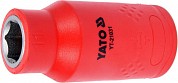 Головка 6-гранная диэлектрическая VDE/1000V 1/2" - 11 мм., YT-21031