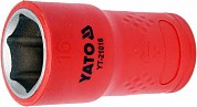 Головка короткая изолированная VDE/1000В 3/8"- 16 мм., YATO YT-21016