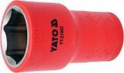 Головка 6-гранная изолированная VDE/1000В 1/2" - 22 мм., YT-21042