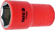 Головка 6-гранная изолированная VDE/1000В 1/2" - 21 мм., YT-21041