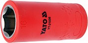 Головка 6-гранная диэлектрическая VDE/1000V 1/2" - 16 мм., YT-21036