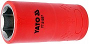 Головка 6-гранная диэлектрическая VDE/1000V 1/2" - 17 мм., YT-21036
