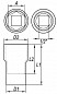 Головка короткая VDE/1000V 6-гр 10-32 мм., YT-21030 - YT-21052