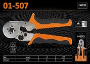 Клещи для обжима кабельных наконечников 0,25 - 6,0мм2., L-170мм., Neo 01-507