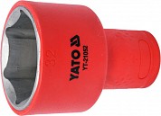 Головка 6-гранная изолированная VDE/1000V 1/2" - 32 мм., YT-21052