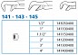 Рычажные газовые ключи SWEDISH 45˚ 1/2"- 2"., Super-Ego 143