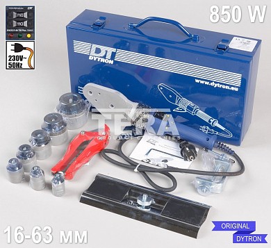 Изображение DYTRON 04986 - Набор P-4b 850 W TW+ Profi с\н 16-63 мм - Паяльник для труб от ГК "Техносфера"